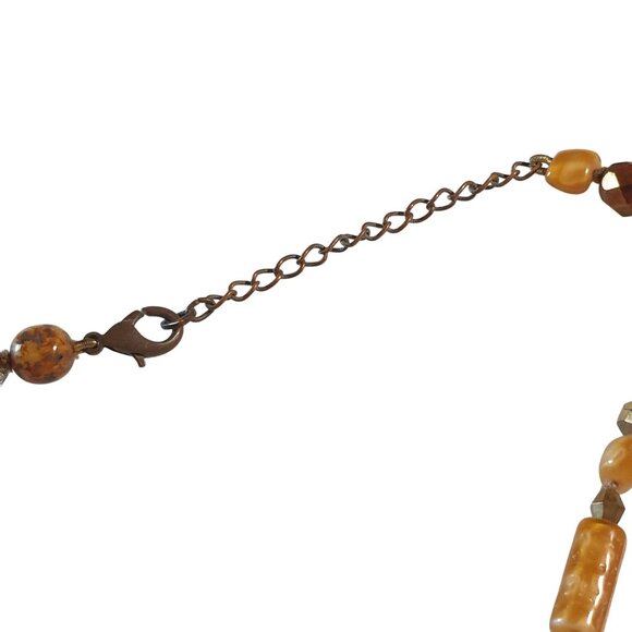 Vintage Multi-Stone Beaded Necklace With Adjustable Lobster Clasp - Picture 5 of 6